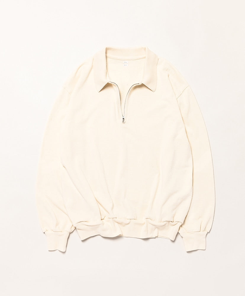 blurhms Co/Silk Nep Harf-Zip Shirt