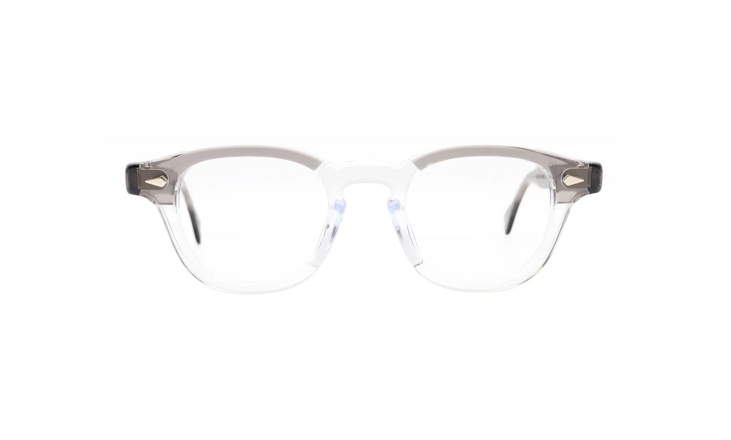 JULIUS TART OPTICAL AR Eyeglass Frame Grey Crystal Brow