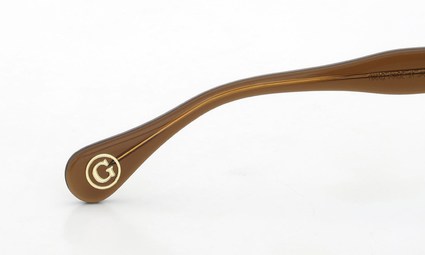 JULIUS TART OPTICAL AR Gold Edition Eyeglass Frame Red Brown Brow