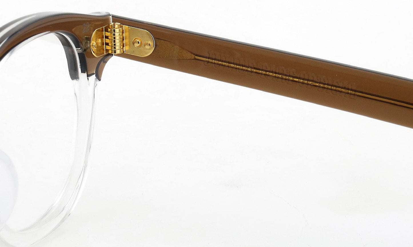 JULIUS TART OPTICAL AR Gold Edition Eyeglass Frame Red Brown Brow