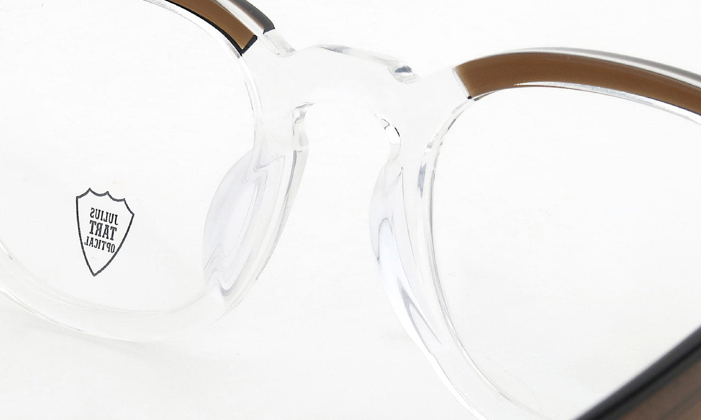 JULIUS TART OPTICAL AR Gold Edition Eyeglass Frame Red Brown Brow