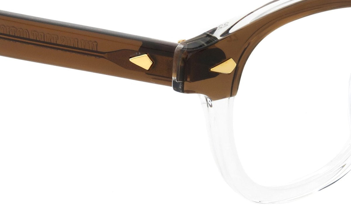 JULIUS TART OPTICAL AR Gold Edition Eyeglass Frame Red Brown Brow