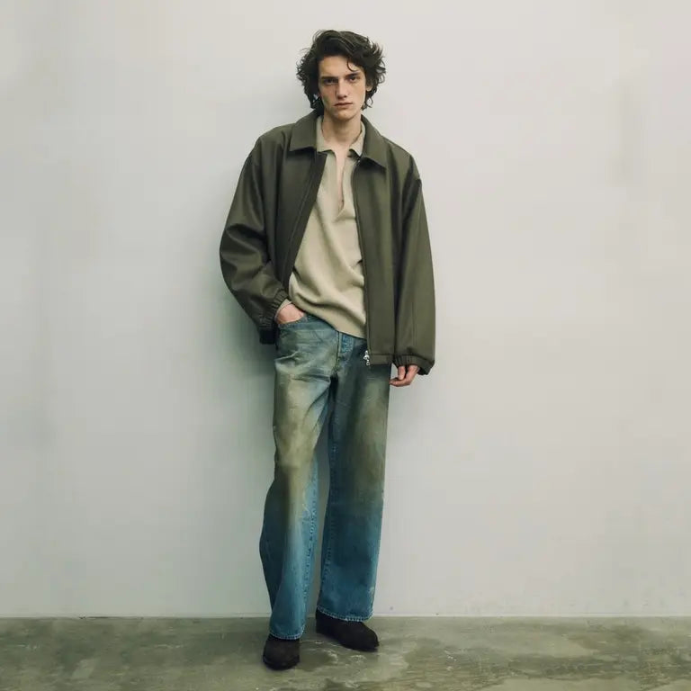 ssstein MELTON OVERSIZED ZIP JACKET