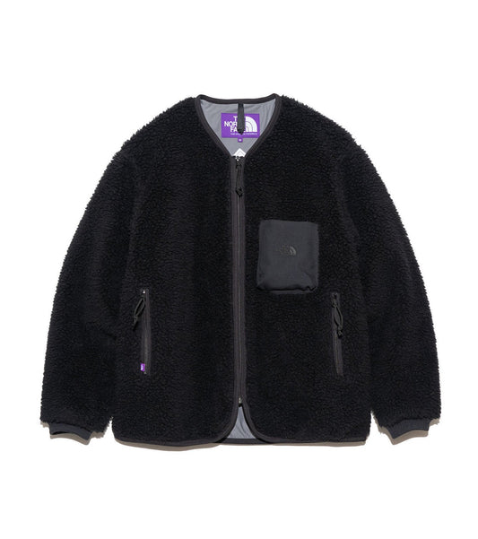 THE NORTH FACE PURPLE LABEL Wool Boa WINDSTOPPER Field Cardigan
