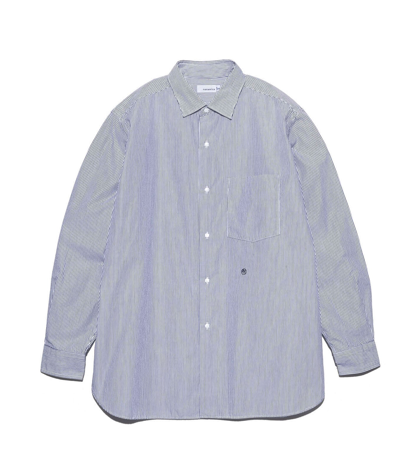 nanamica Regular Collar Stripe Wind Shirt