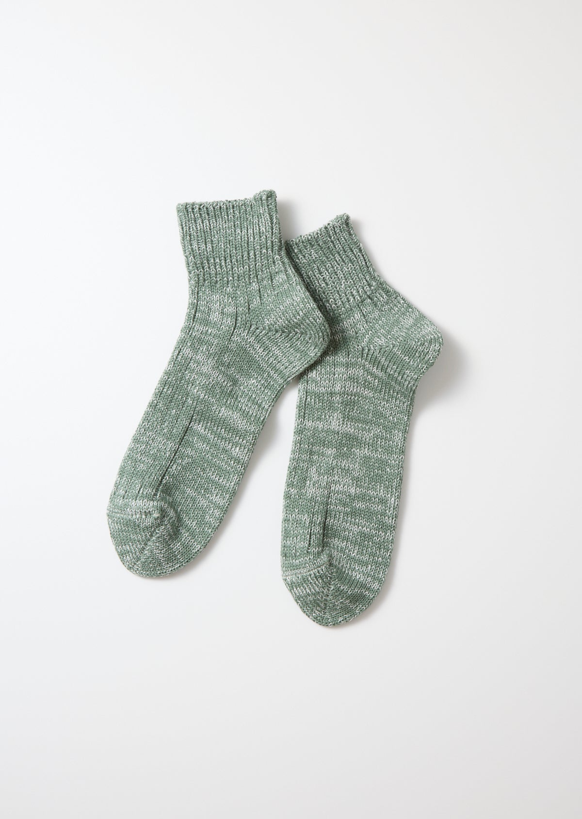 RoToTo LOW GAUGE RIBBED MARL ANKLE SOCKS