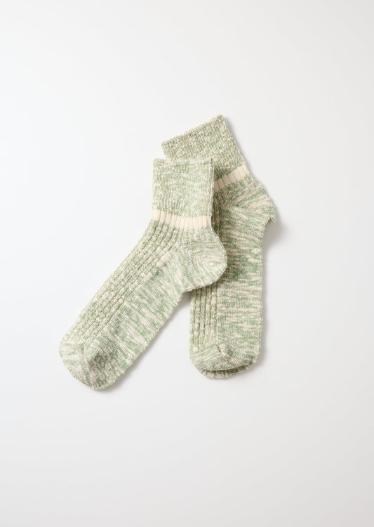 RoToTo OG COTTON SLUB STRIPE ANKLE SOCKS