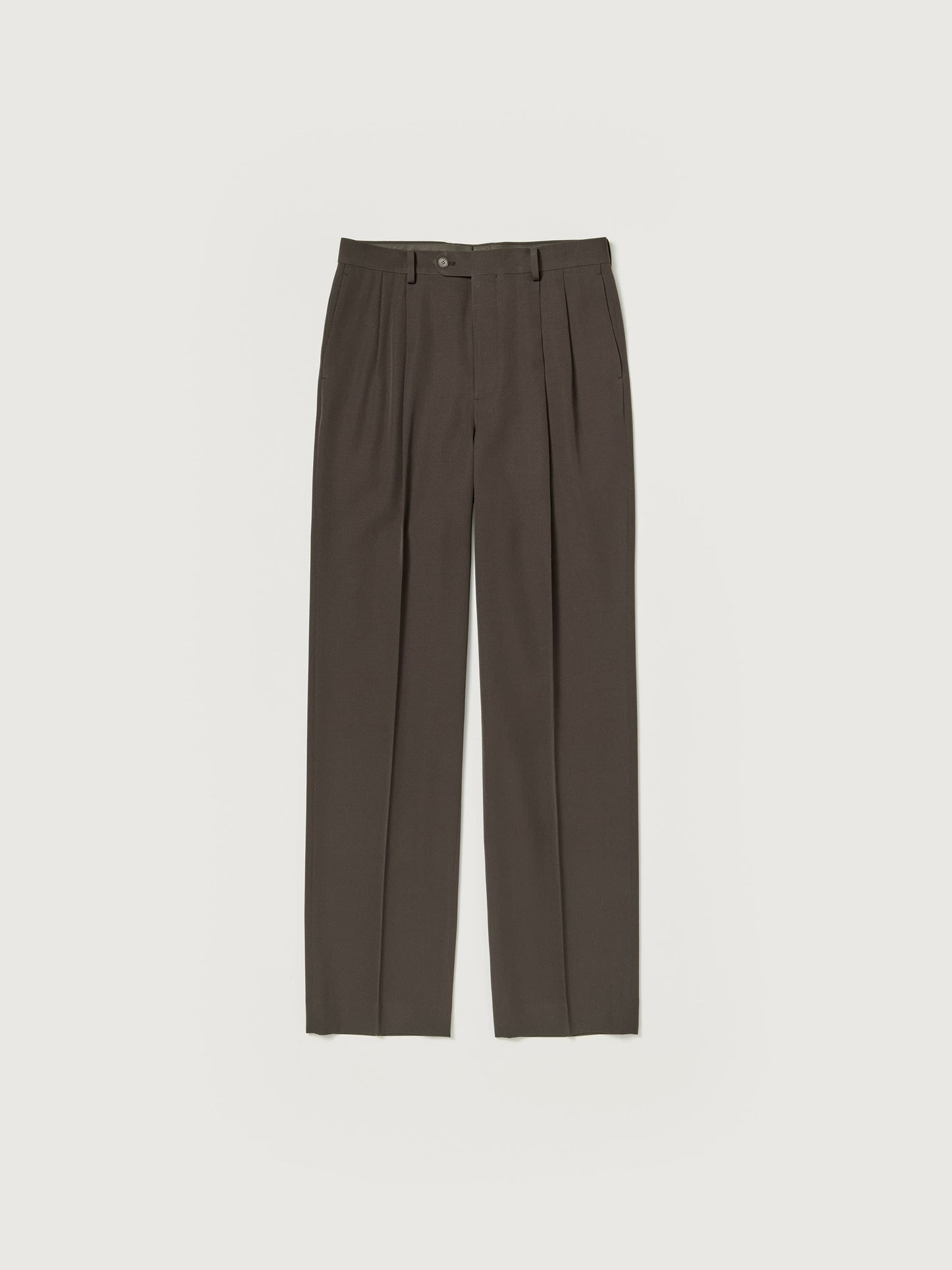 AURALEE LIGHT WOOL MAX GABARDINE TWO-TUCK SLACKS