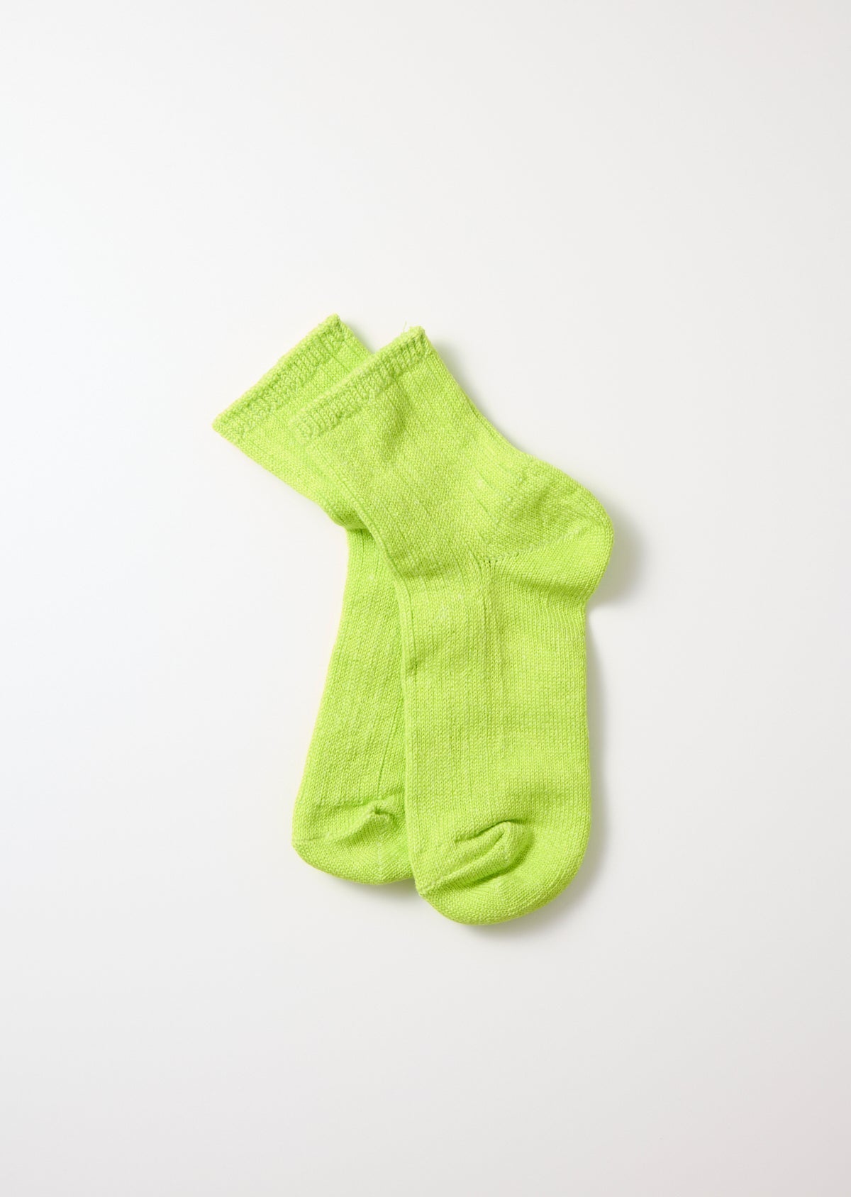 RoToTo LINEN COTTON RIBBED ANKLE SOCKS