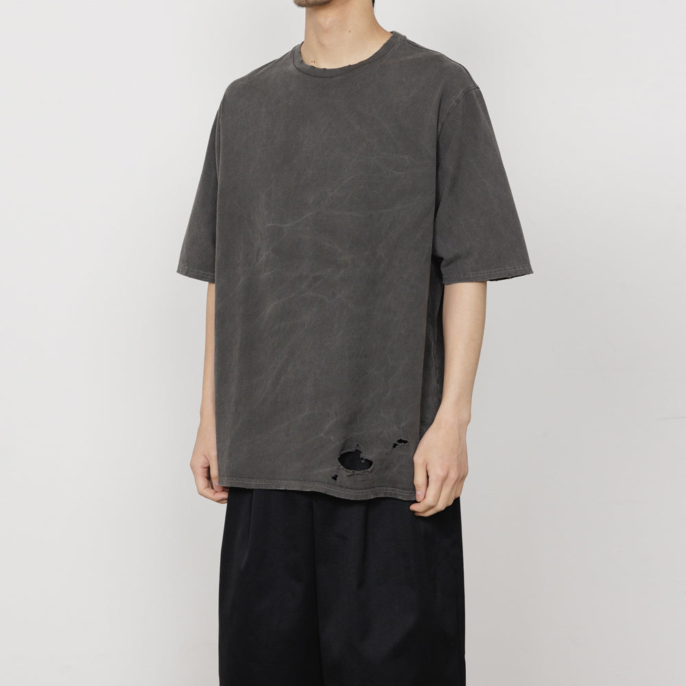 marka CREW NECK DAMADED TEE ORGANIC COTTON