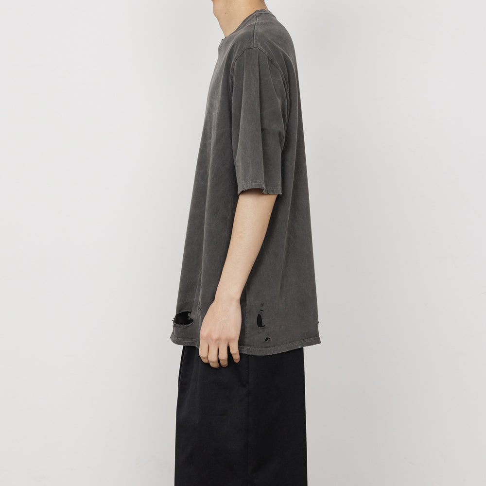 marka CREW NECK DAMADED TEE ORGANIC COTTON