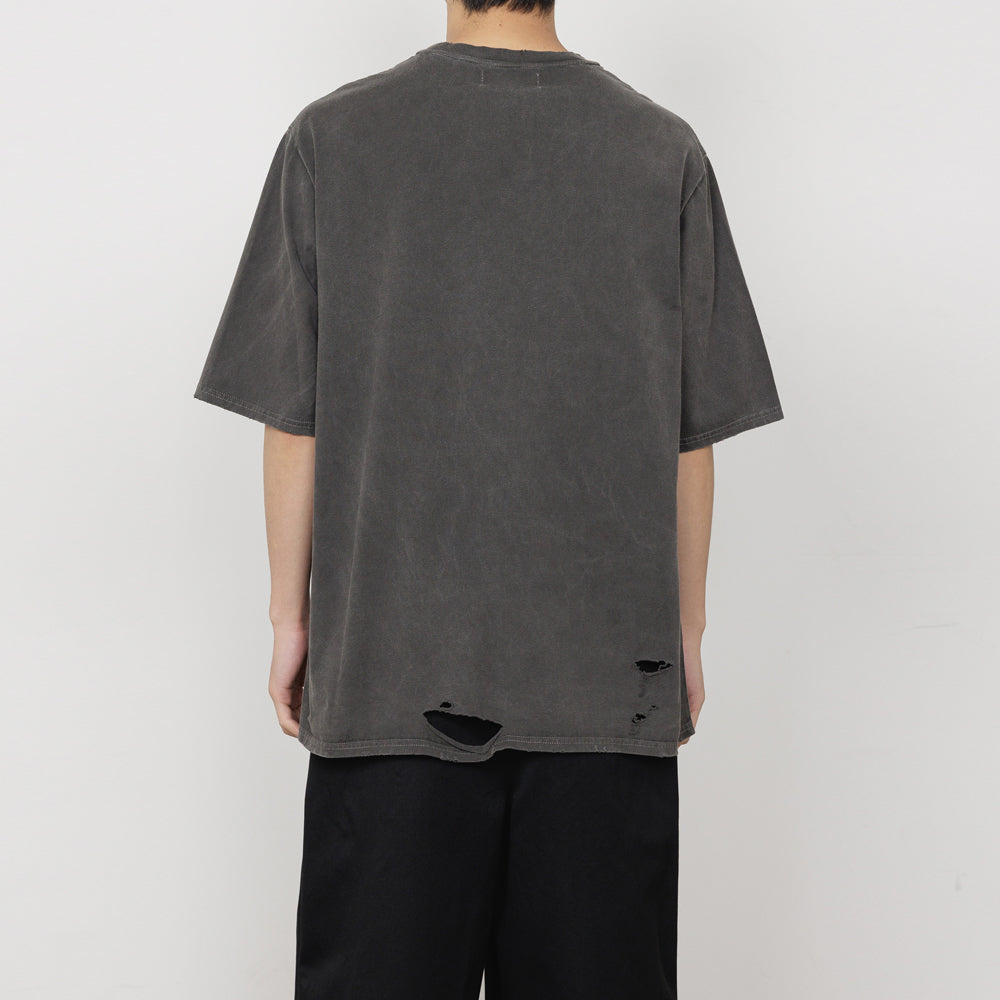 marka CREW NECK DAMADED TEE ORGANIC COTTON