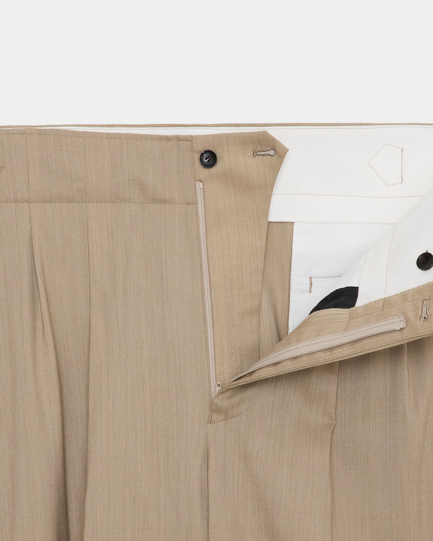 marka TWO TUCK MILITARY TROUSERS TROPICAL MELANGE