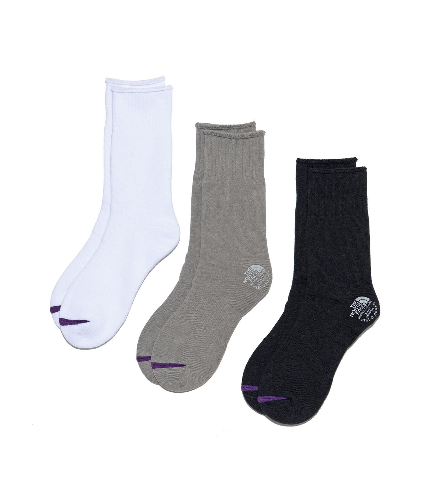 THE NORTH FACE PURPLE LABEL Pack Field Socks 3P