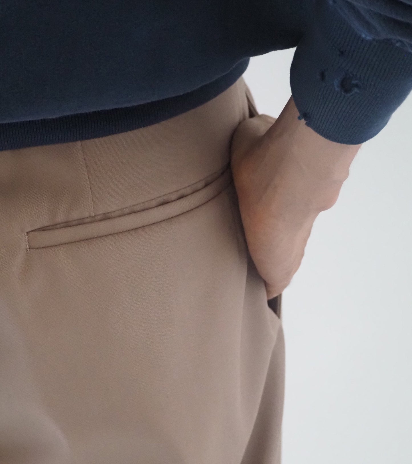 MAATEE&SONS Eternity Slacks Wool Polyester Gaba