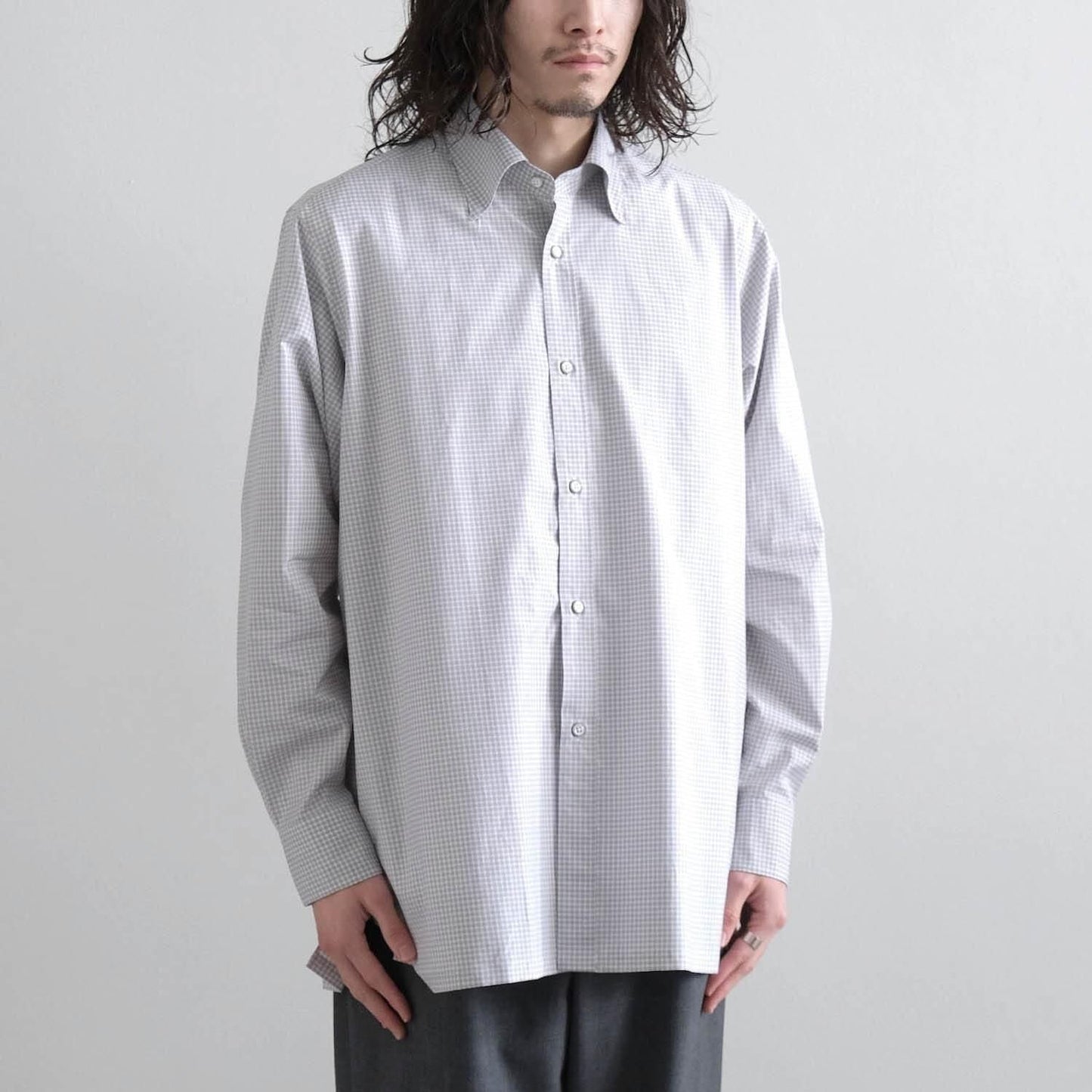 MAATEE&SONS SAINT GELMAN HIDDEN BD REGULAR COLLAR SHIRTS