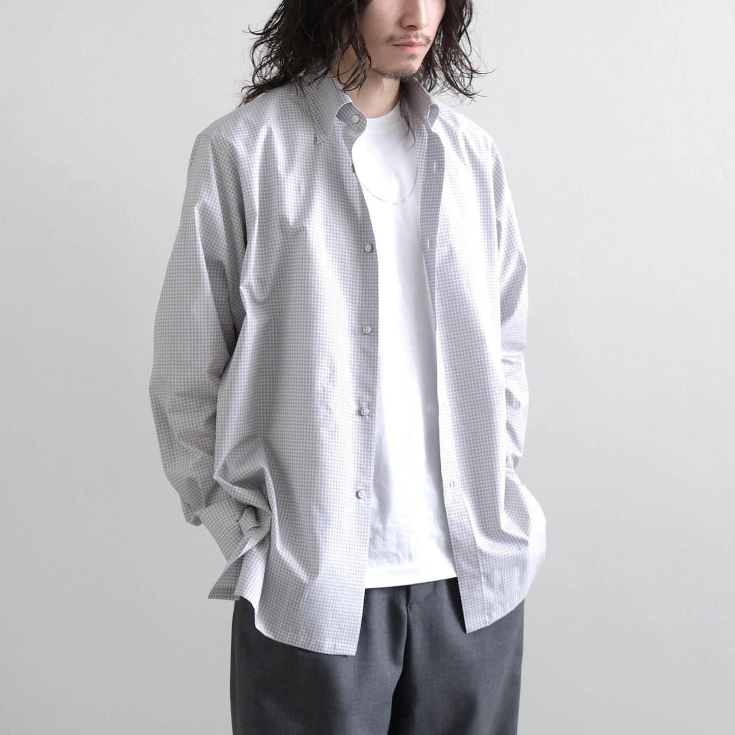 MAATEE&SONS SAINT GELMAN HIDDEN BD REGULAR COLLAR SHIRTS