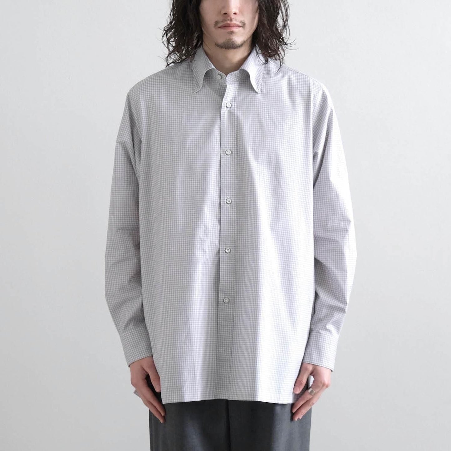 MAATEE&SONS SAINT GELMAN HIDDEN BD REGULAR COLLAR SHIRTS