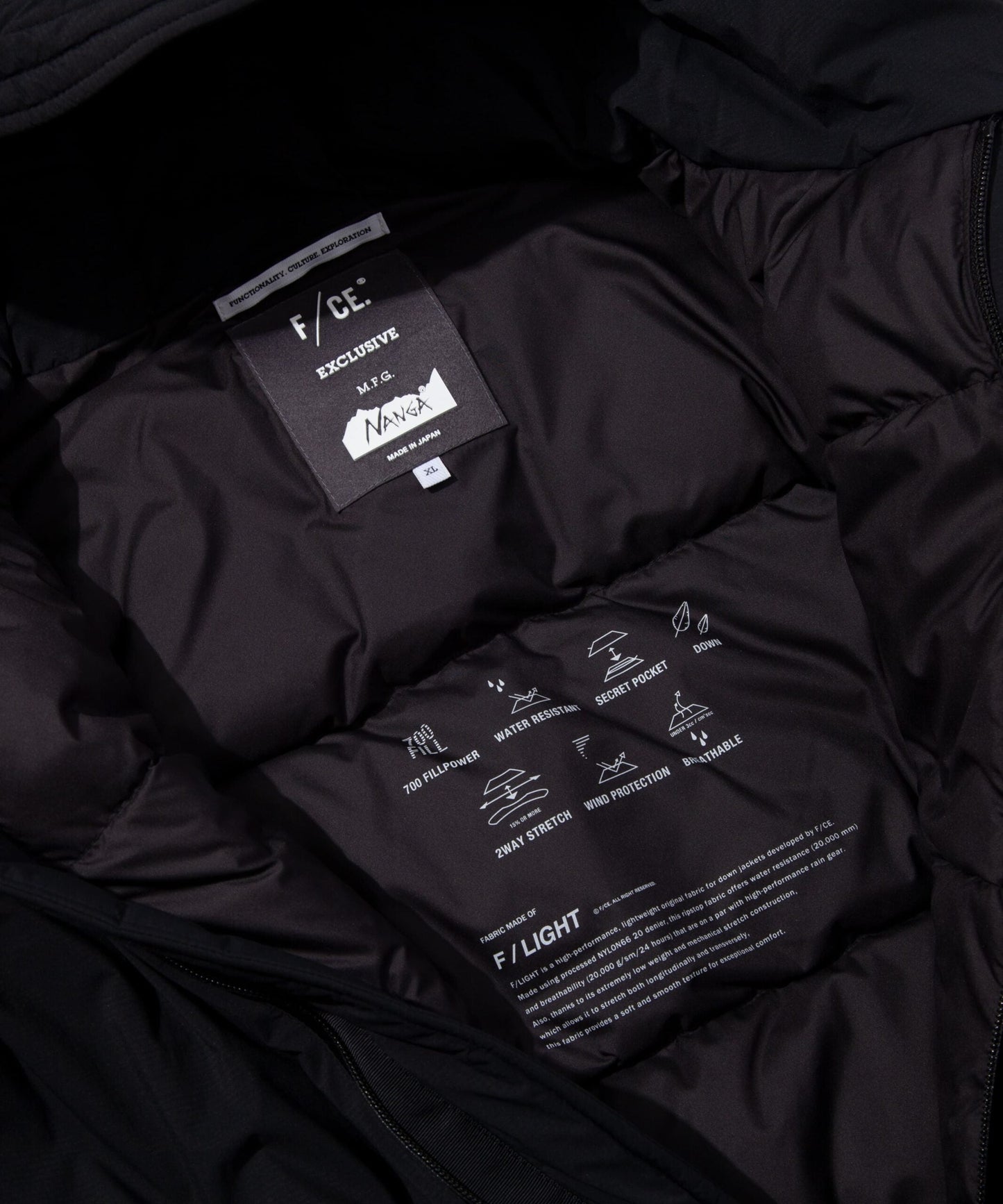 F/CE. × NANGA FT MIL DOWN PARKA