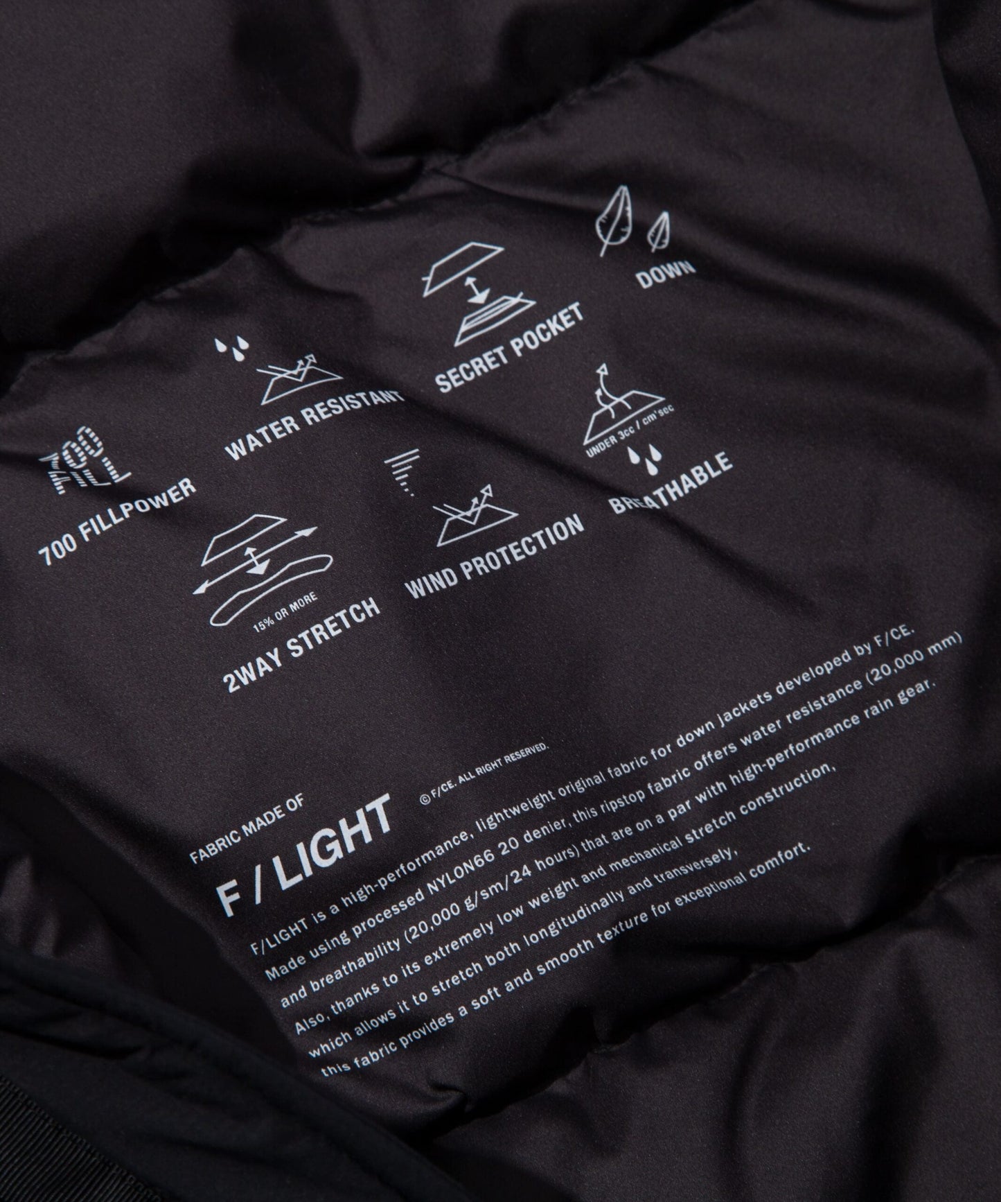 F/CE. × NANGA FT MIL DOWN PARKA