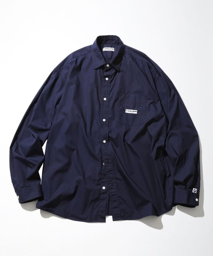 CAHLUMN Magazine Pocket Broad Shirt