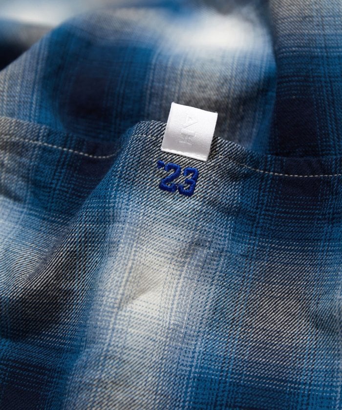 CAHLUMN Magazine Pocket Open Collar Shirt (Ombre)