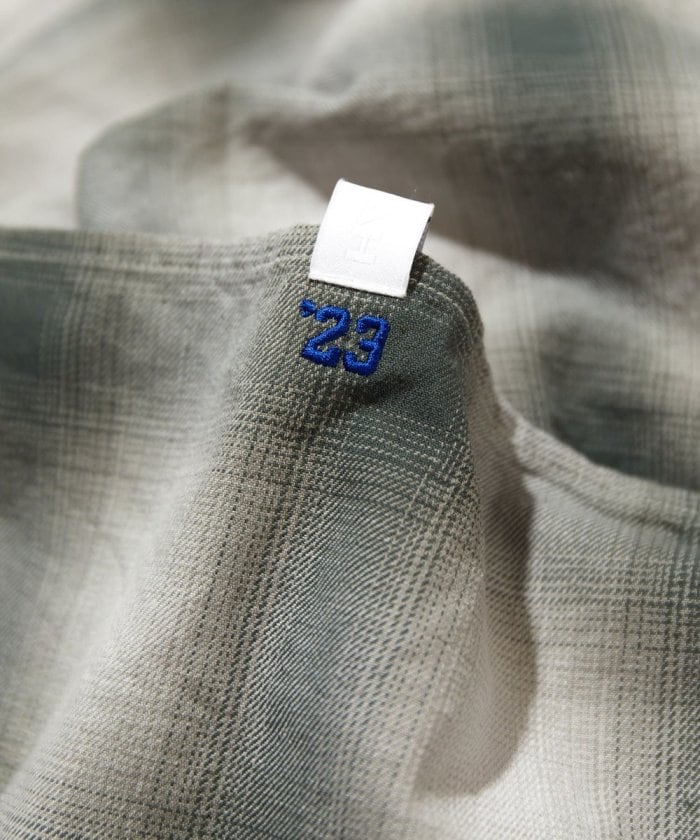 CAHLUMN Magazine Pocket Open Collar Shirt (Ombre)