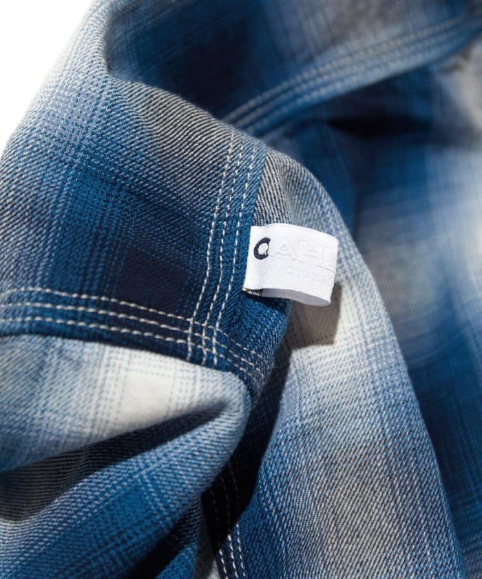 CAHLUMN Magazine Pocket Open Collar Shirt (Ombre)