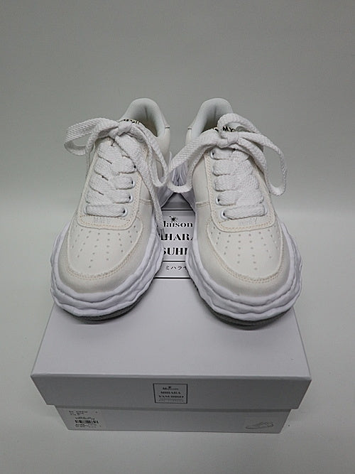 Maison MIHARA YASUHIRO WAYNE Original Sole Canvas Lowtop Sneaker White