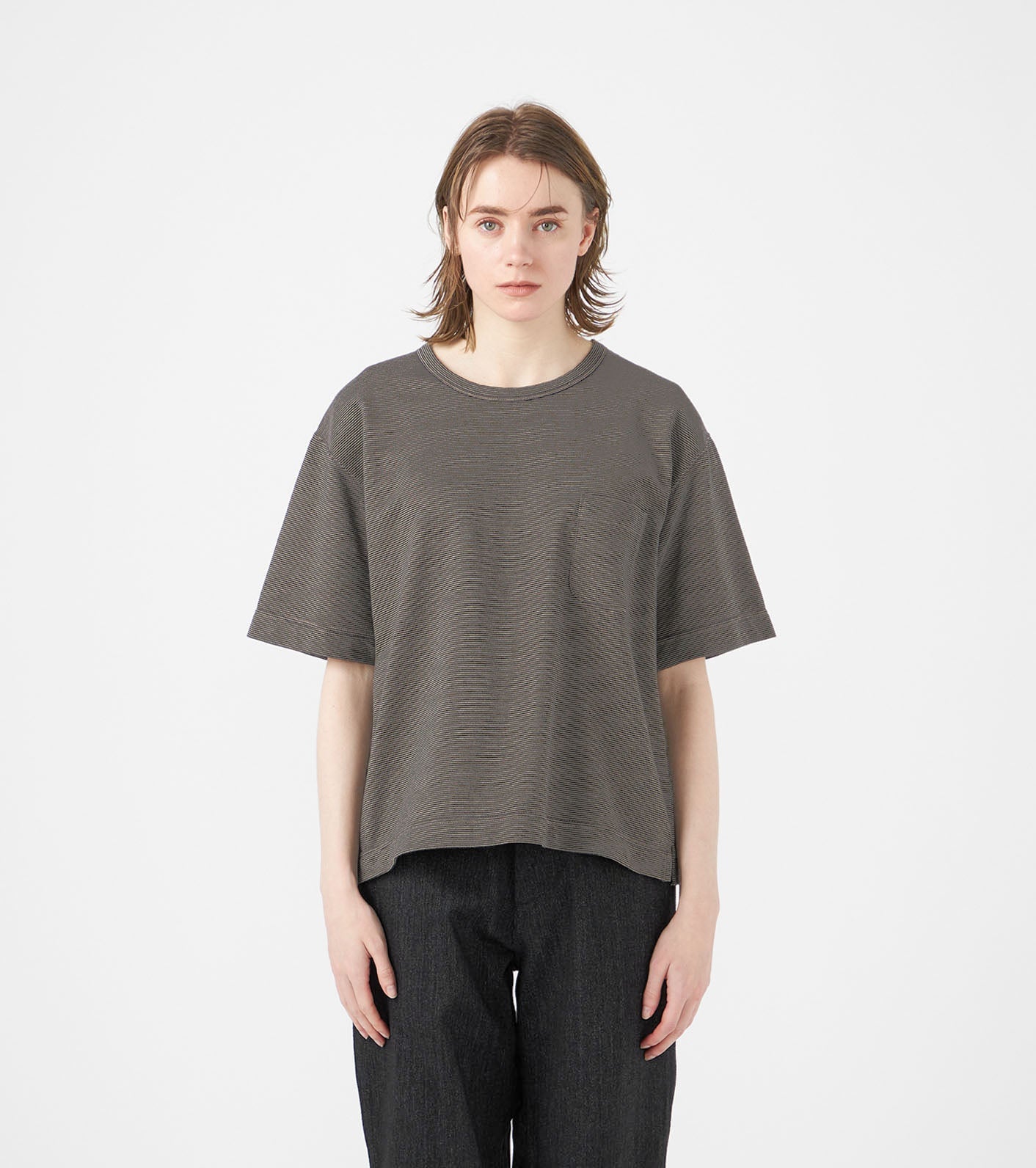nanamica Micro Stripe Pocket Tee