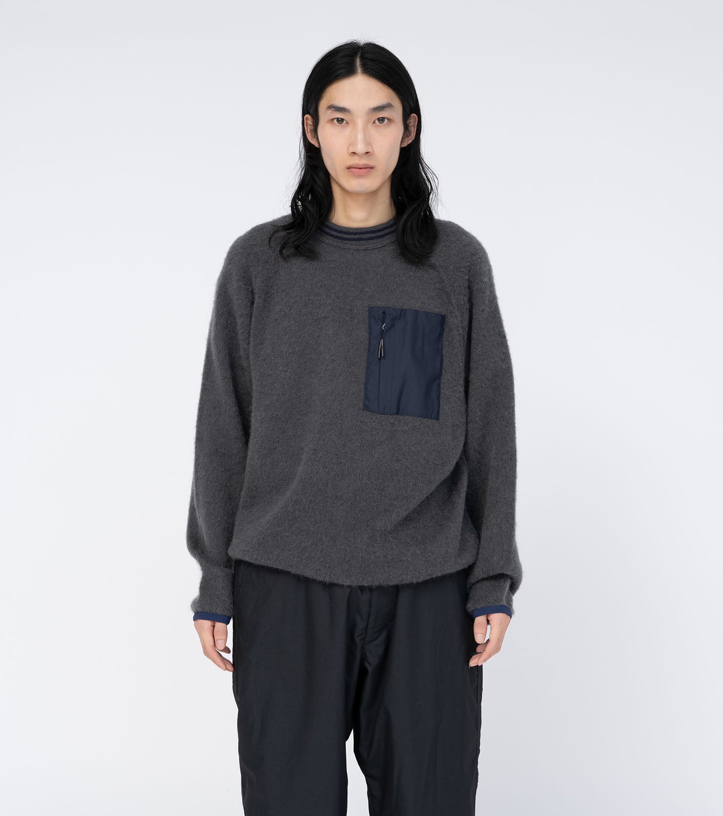 THE NORTH FACE Purple Label Mohair Field Crewneck Pullover