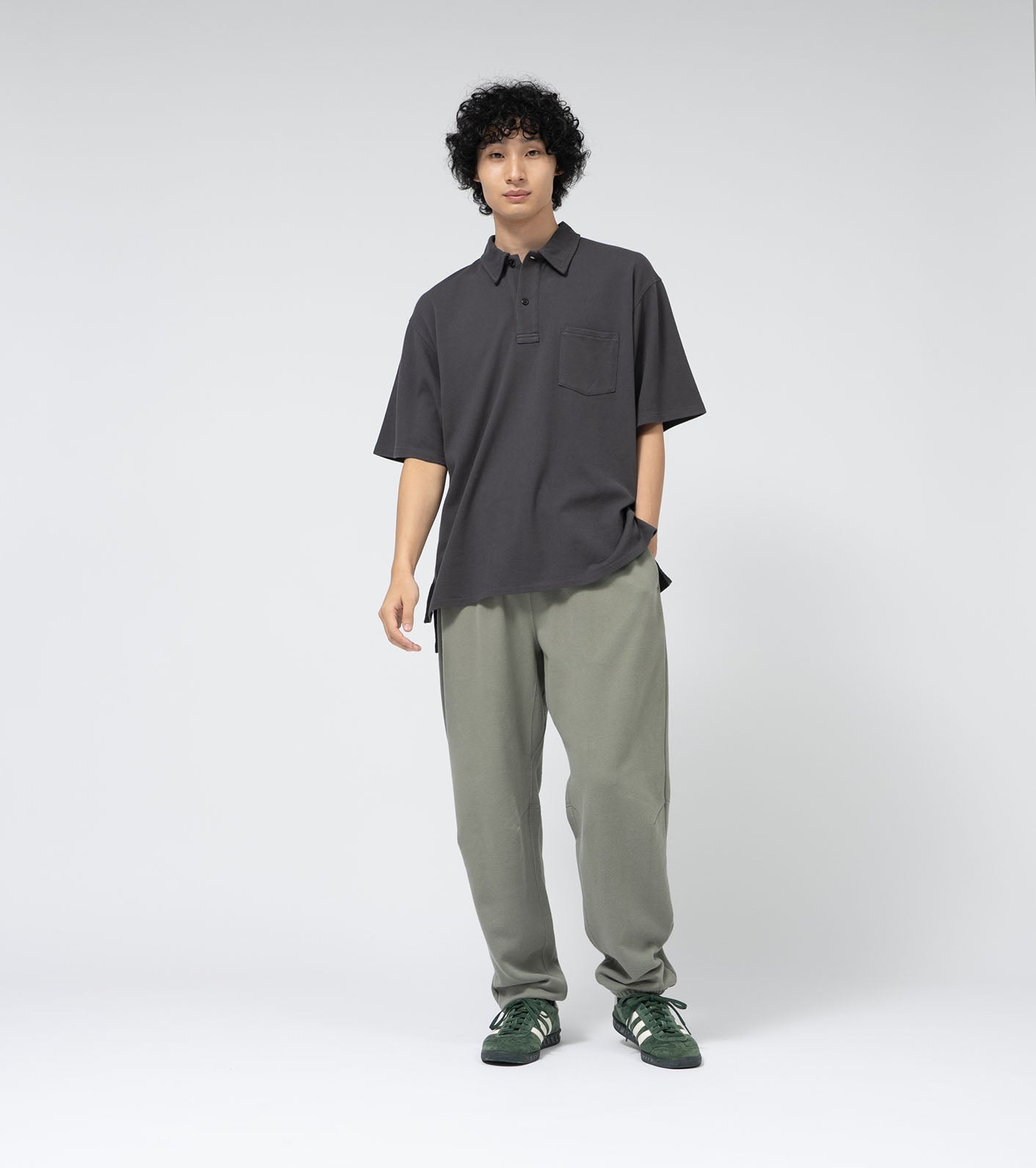 THE NORTH FACE PURPLE LABEL Moss Stitch Field Big Polo