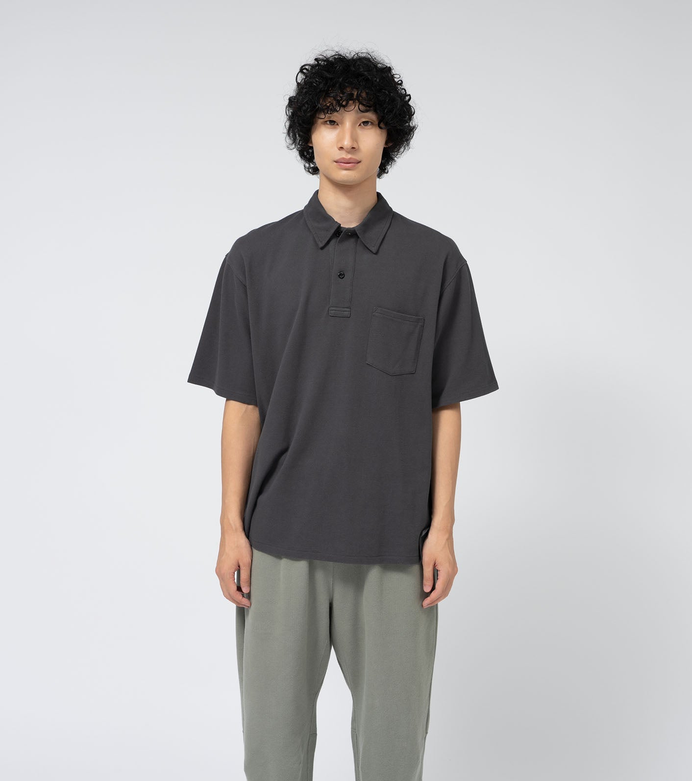 THE NORTH FACE PURPLE LABEL Moss Stitch Field Big Polo