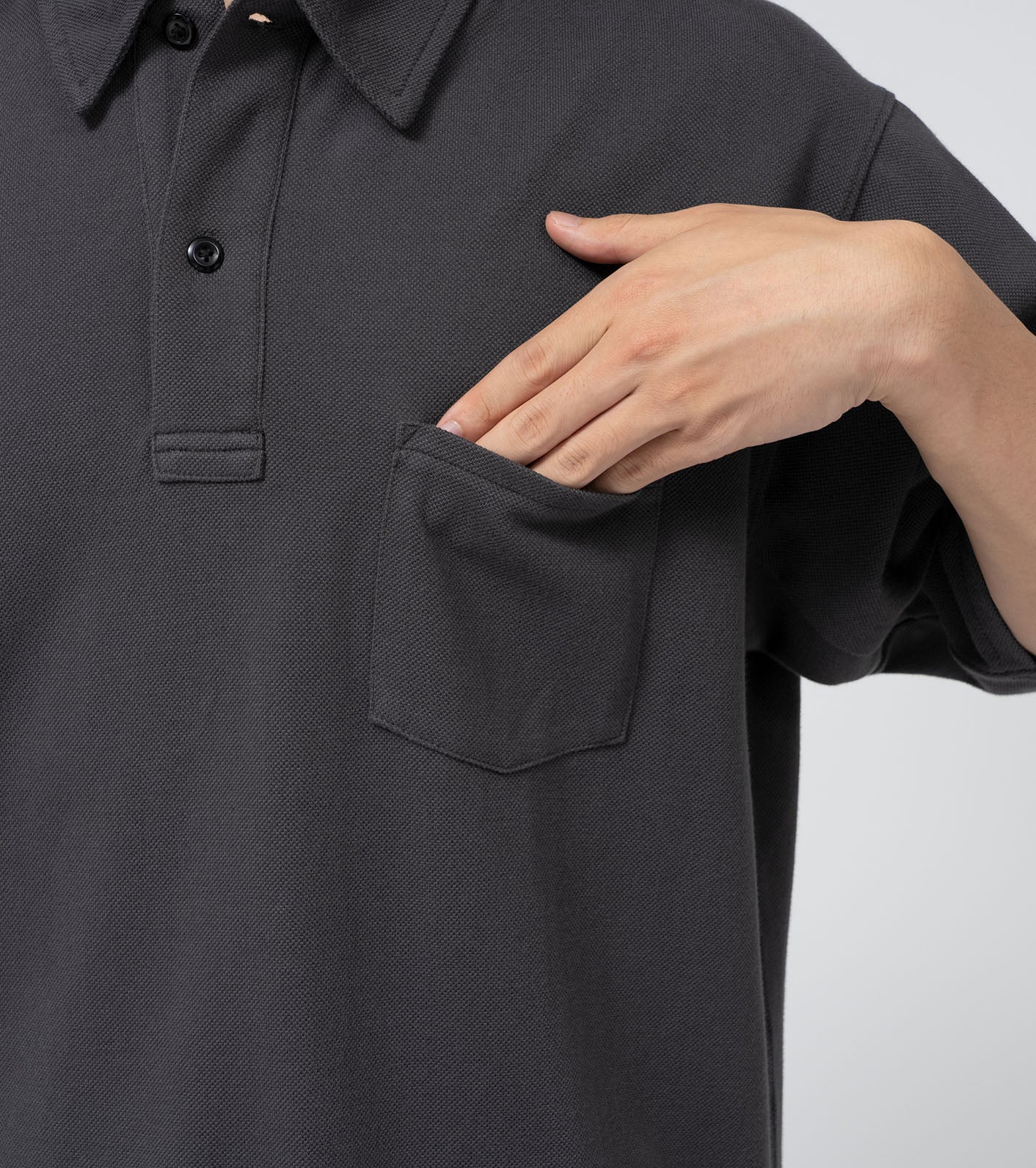 THE NORTH FACE PURPLE LABEL Moss Stitch Field Big Polo