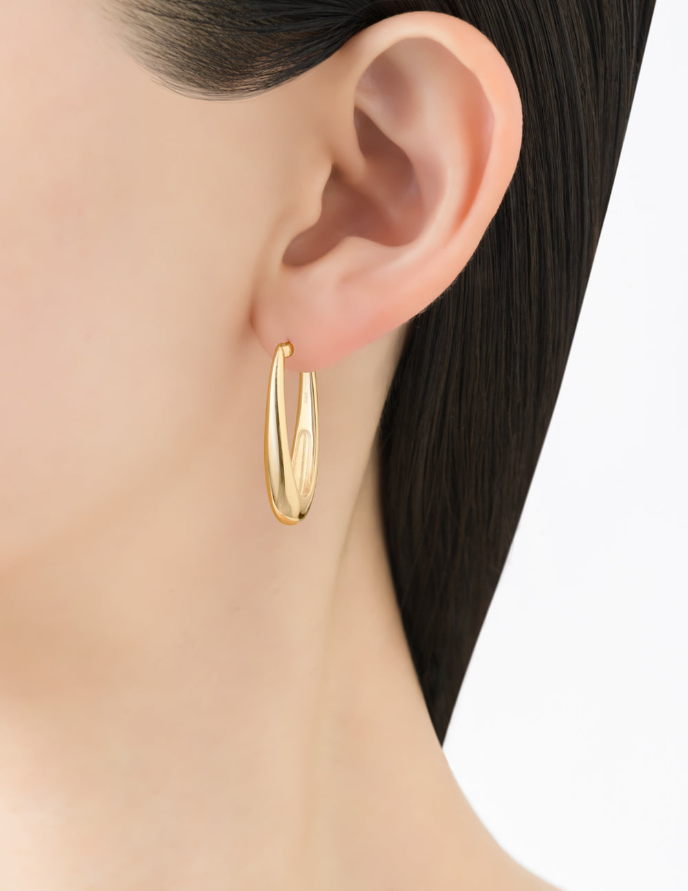 MARIHA Mystic Orbs Hoop Earrings Oval (gold color)