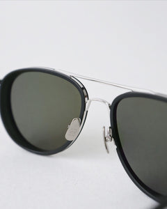 YELLOWS PLUS NATE SUNGLASS Matt Black/Silver