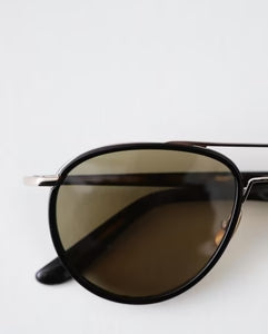 YELLOWS PLUS NATE SUNGLASS Black Habana/Deep Gold