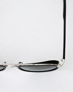 YELLOWS PLUS NATE SUNGLASS Matt Black/Silver