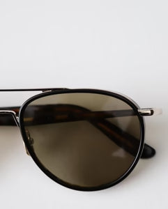 YELLOWS PLUS NATE SUNGLASS Black Habana/Deep Gold