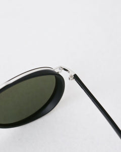 YELLOWS PLUS NATE SUNGLASS Matt Black/Silver