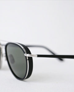 YELLOWS PLUS NATE SUNGLASS Matt Black/Silver