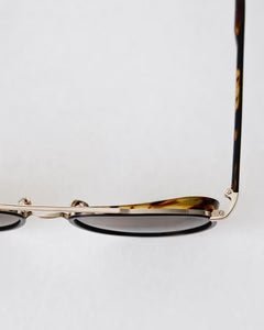 YELLOWS PLUS NATE SUNGLASS Black Habana/Deep Gold