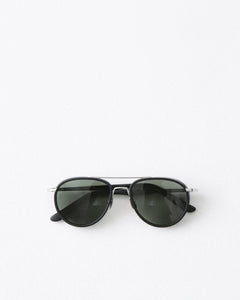 YELLOWS PLUS NATE SUNGLASS Matt Black/Silver