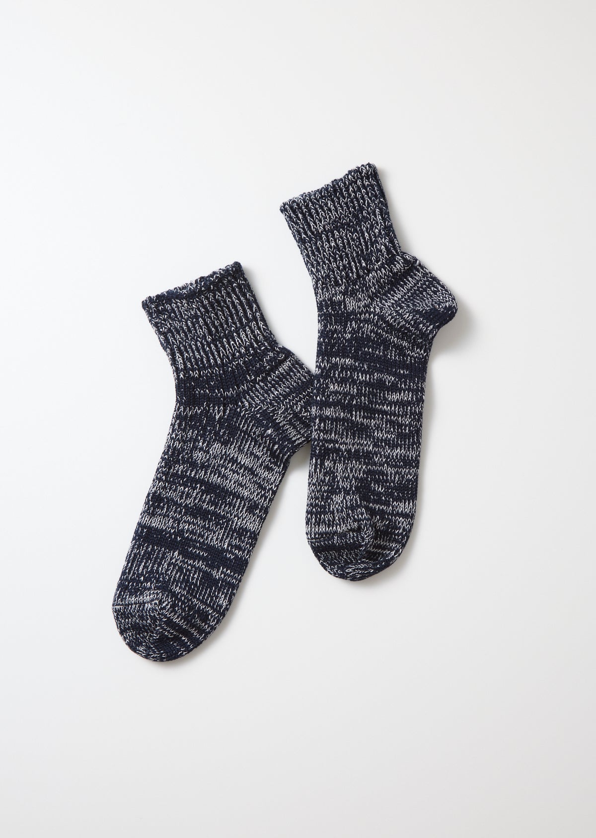 RoToTo LOW GAUGE RIBBED MARL ANKLE SOCKS