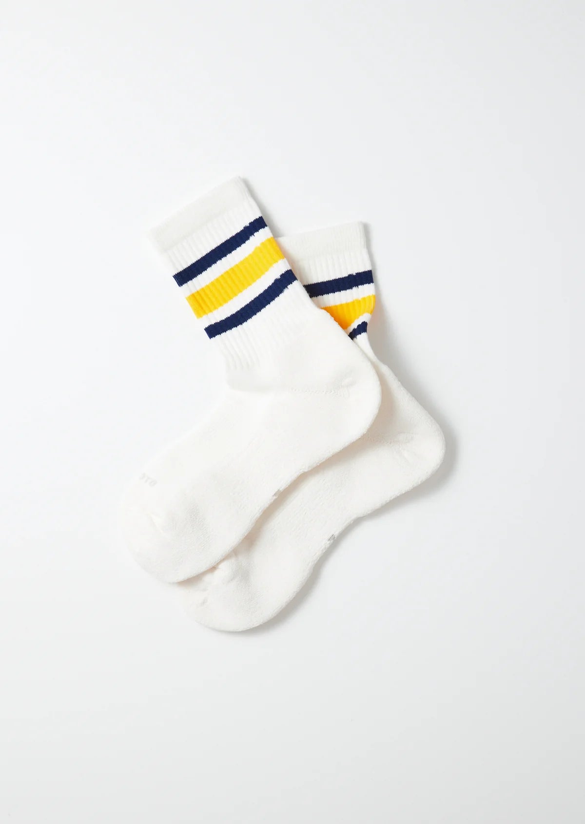 RoToTo WASHI CUSHION STRIPE CREW SOCKS