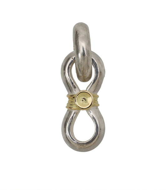 LARRY SMITH LUCK PENDANT (18K GOLD ACCENT)