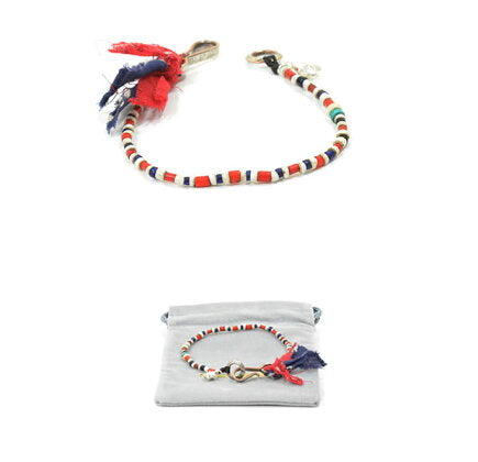 NORTH WORKS Old Tricolor beads Bracelet D-621