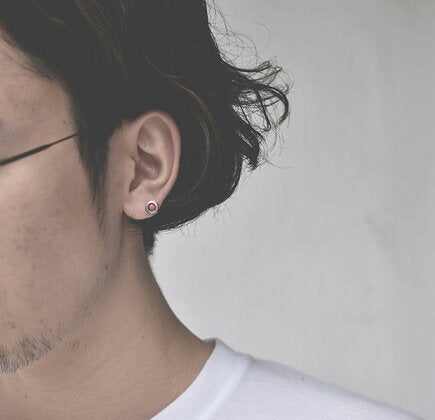 NORTH WORKS Stone Pierce Silver Earring P-003