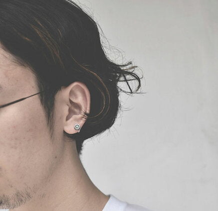 NORTH WORKS Stone Pierce Silver Earring P-003