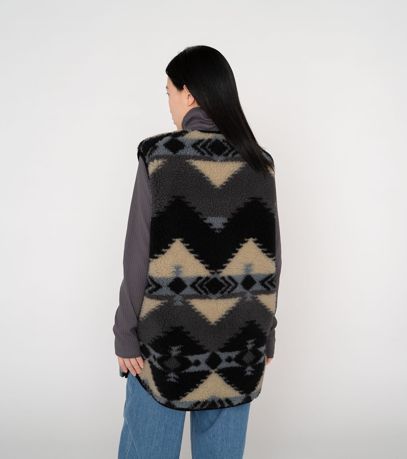 THE NORTH FACE PURPLE LABEL NP Wool Boa WINDSTOPPER Field Vest